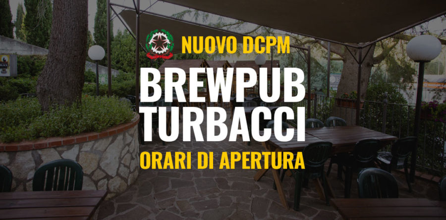 Nuovo DCPM – Orari BrewPub Turbacci