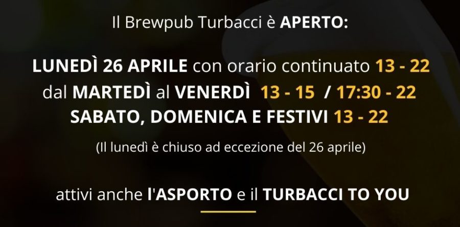Turbacci – Orari zona gialla